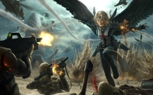 angels soldiers helicopters explosions science fiction vehicles 1920x1080 wallpaper 